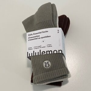 Lululemon - Daily Essential Socks - 3pack - NWT
